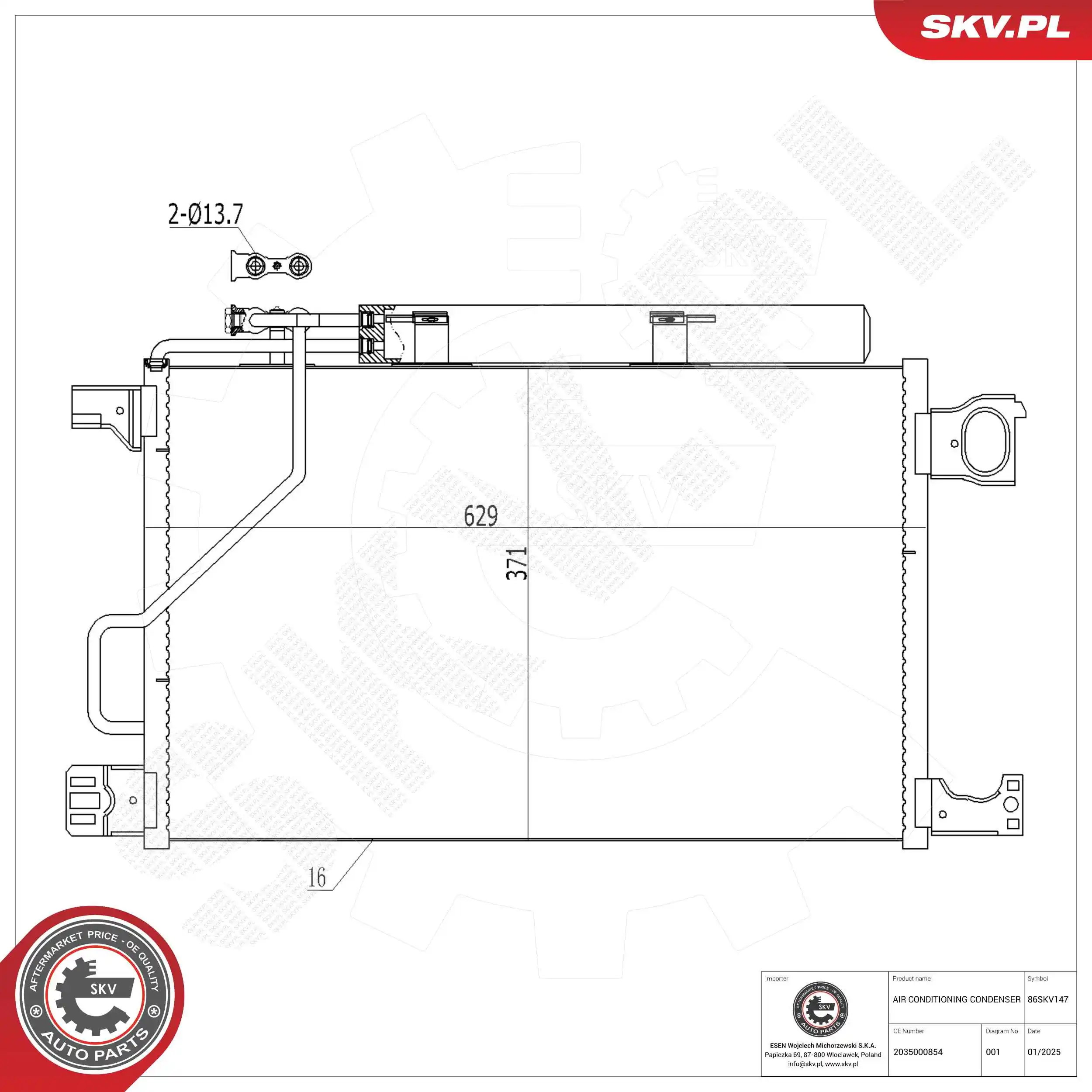 Condenser, air conditioning